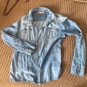 Women’s denim button down